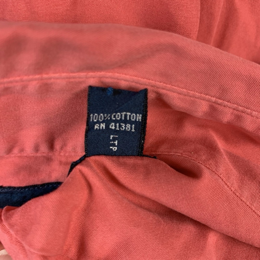 Polo Ralph Lauren Shirt Mens XL Salmon Short Sleeve Button Down Classic Fit - Picture 6 of 7
